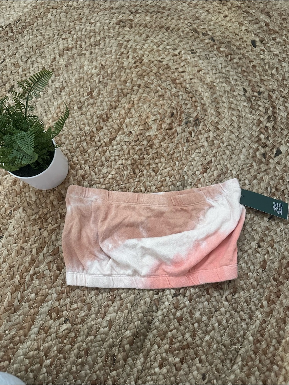 NWT TUBE TOP CROPPED